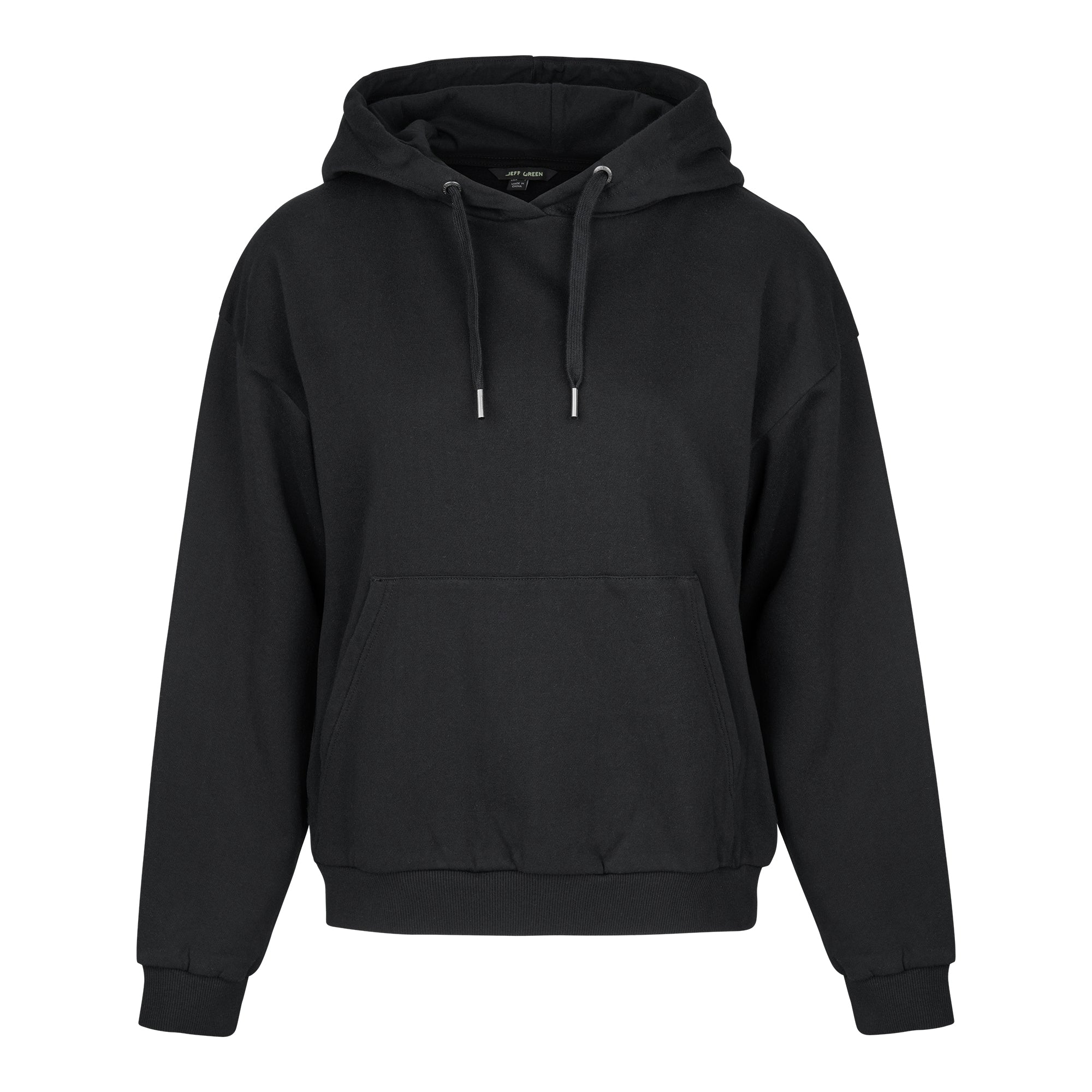 Black hoodie without hood online